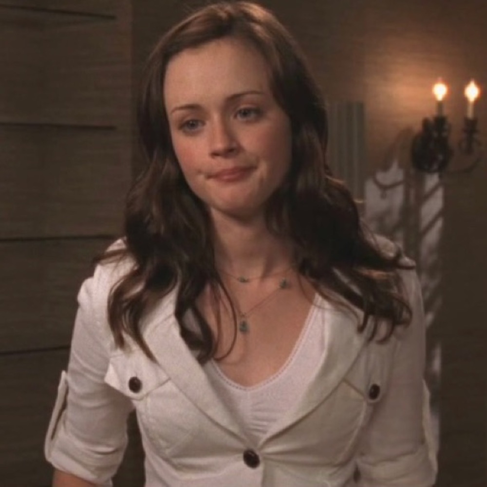 Diane Von Furstenberg White Jacket ASO Rory Gilmore on Gilmore Girls